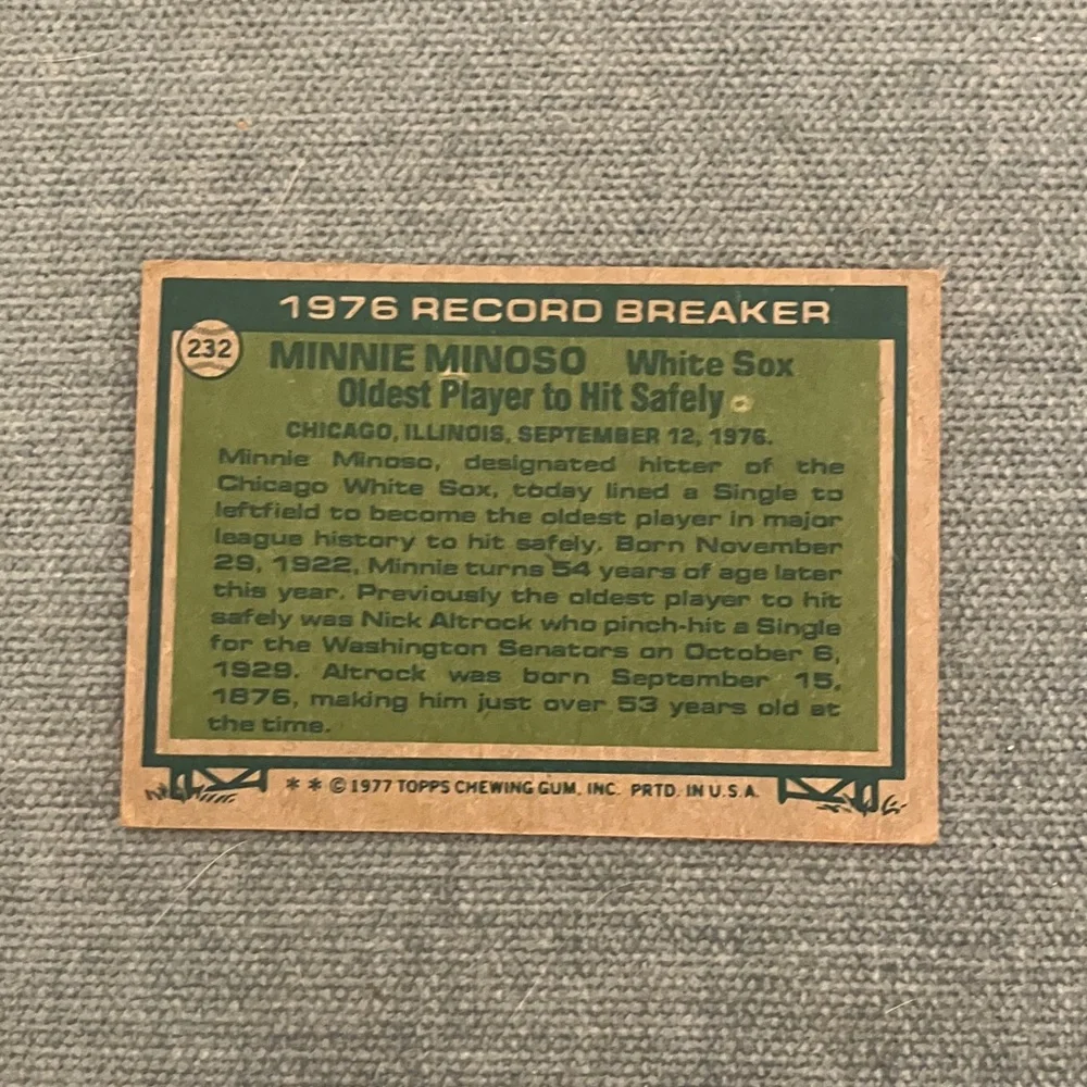 1977 Topps Chicago White Sox Baseball Card - Picture 2 of 2